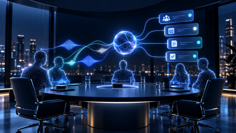 Meetgeek AI tool review illustration